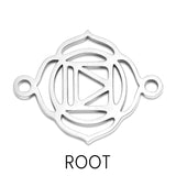 Chakra Connector Charm Silver