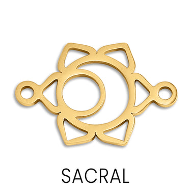 Chakra Connector Charm Sacral Gold