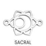 Chakra Connector Charm Sacral Silver