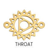 Chakra Connector Charm Throat Gold