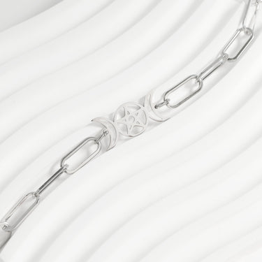 Stainless Steel Paperclip Connector Chain Necklace