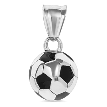 18K Gold Stainless Steel 3D Soccer Ball Charm