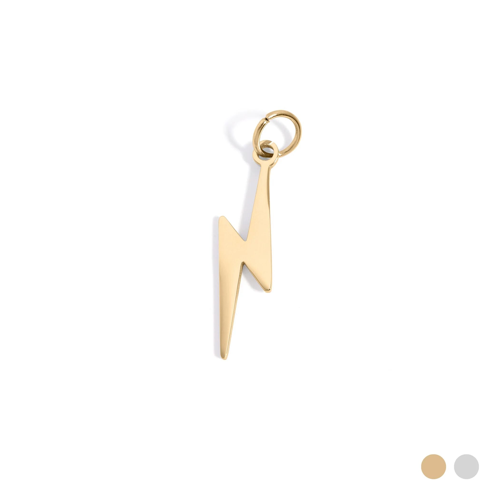 Gold Lightning Bolt Charm