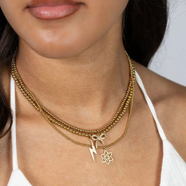 Gold Lightning Bolt Charm