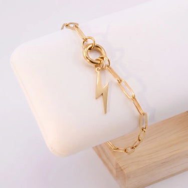 Gold Lightning Bolt Charm