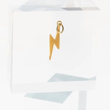 Gold Lightning Bolt Charm