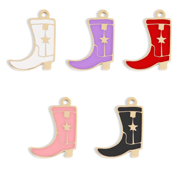 Cowboy boot charm color variations