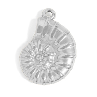 Stainless Steel Nautilus Charm