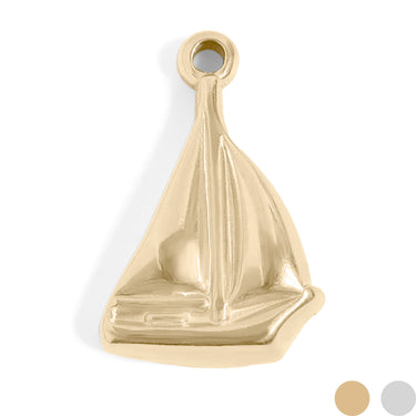 Stainless Steel Sailboat Charm