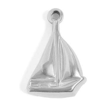 Stainless Steel Sailboat Charm