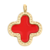 red lucky clover charm