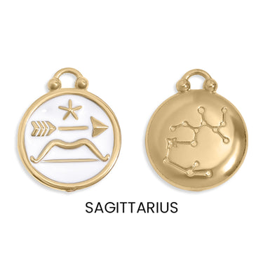 Epoxy Filled Zodiac Pendant Sagittarius