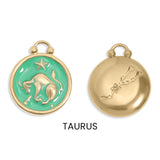 Epoxy Filled Zodiac Pendant Taurus