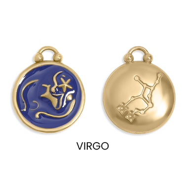 Epoxy Filled Zodiac Pendant Virgo