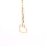 Birthstone Heart Charm Gold June
