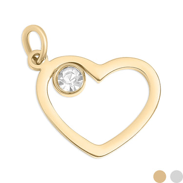 Birthstone Heart Charm June