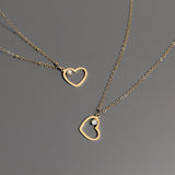18K Gold PVD Stainless Steel Heart Charm Set