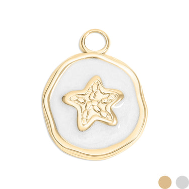 18K Gold PVD Starfish Epoxy Charm