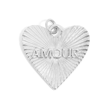 Sunburst Heart Amour Charm