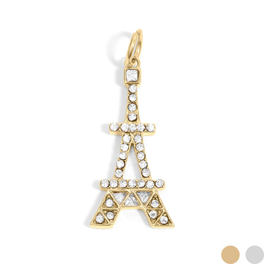 Eiffel Tower Charm with Rhinestones 