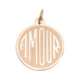 amour charm rose gold