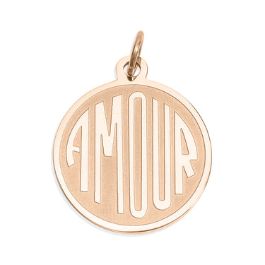 amour charm rose gold