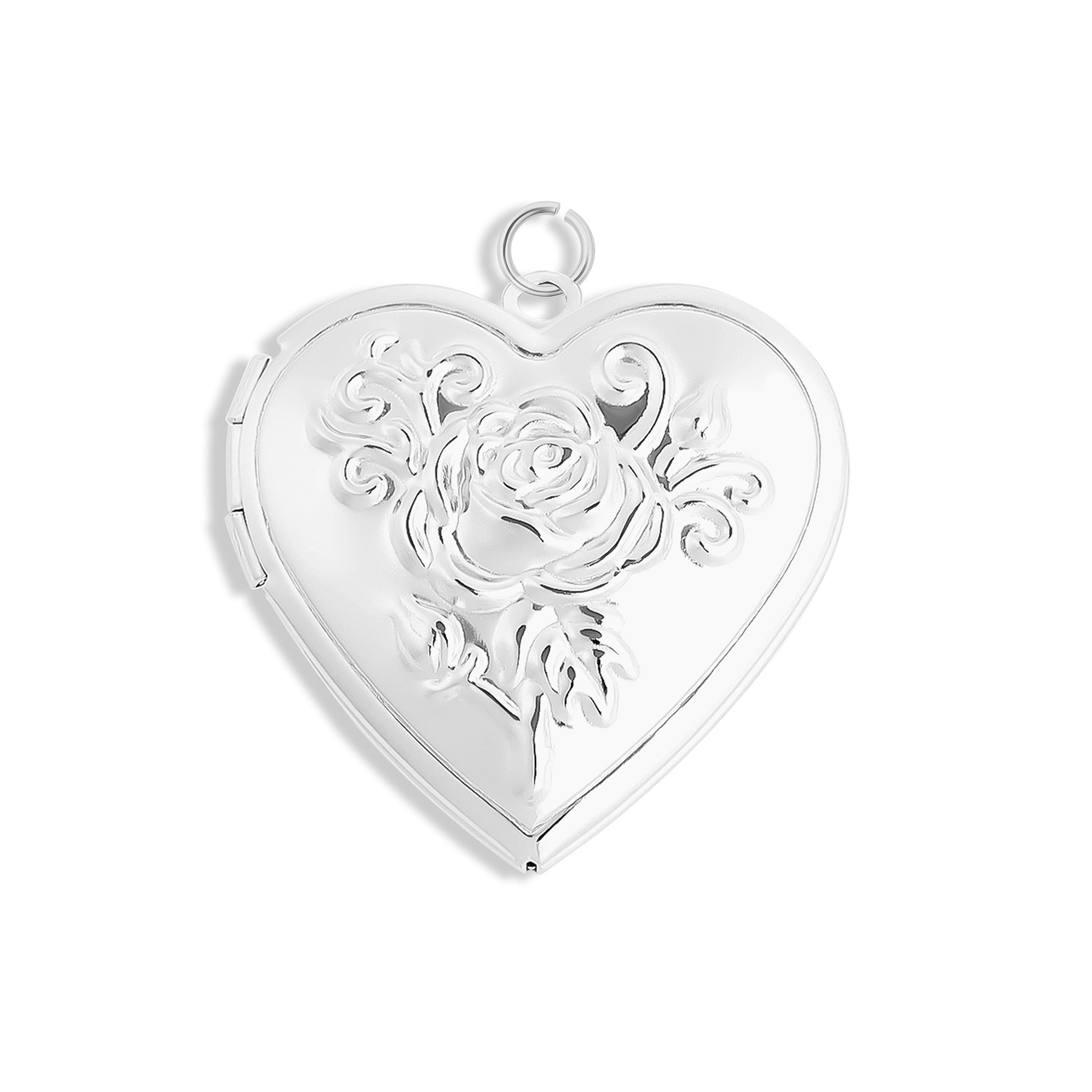 Heart Locket with Rose detail 