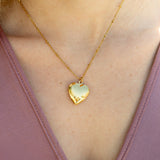 18K Gold PVD Stainless Steel Heart Locket / PDL0239