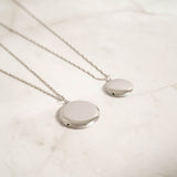 18K Gold PVD Stainless Steel Round Locket