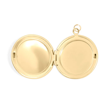 Round locket open