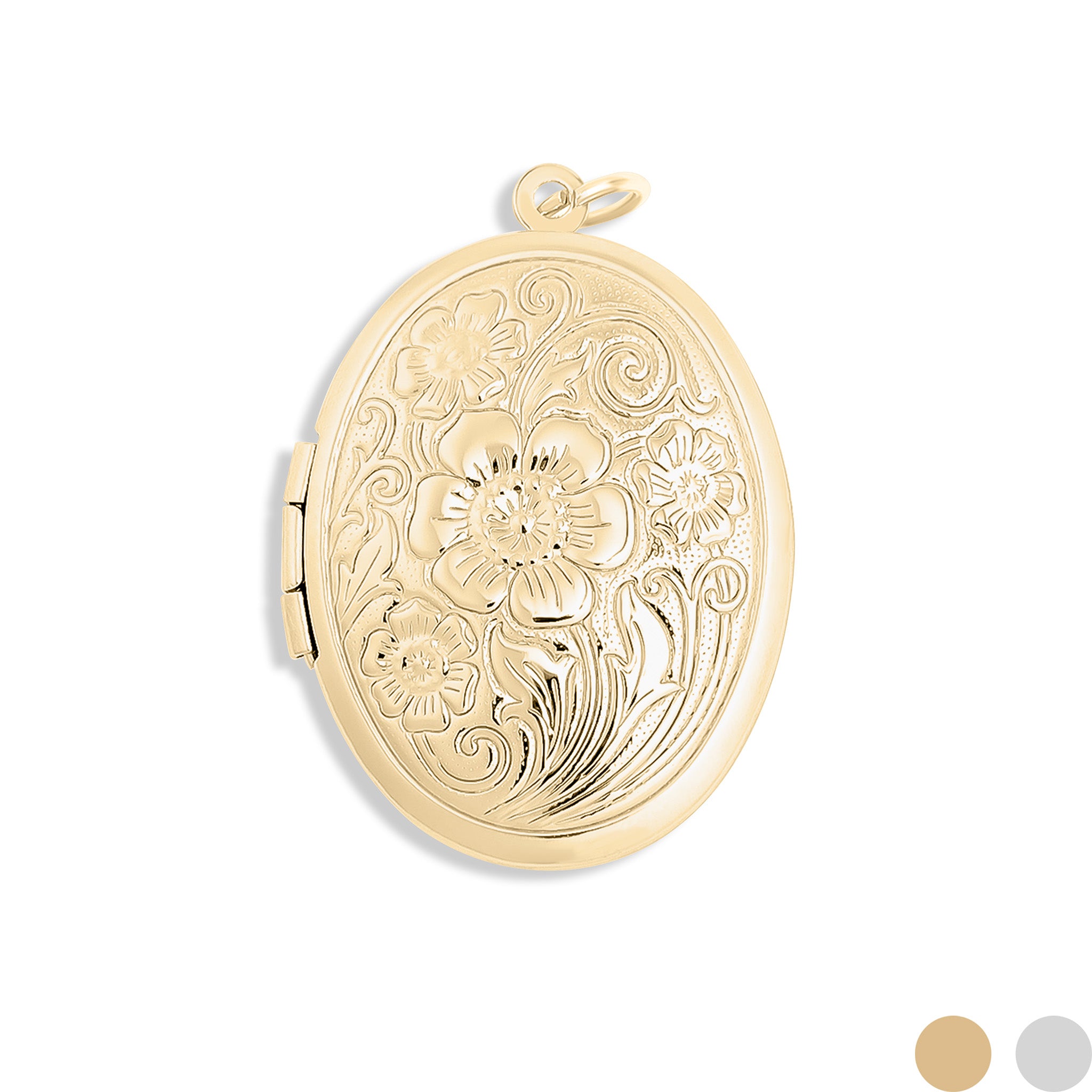 Textured Oval Locket