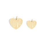 18K Gold PVD Stainless Steel Heart love Charm