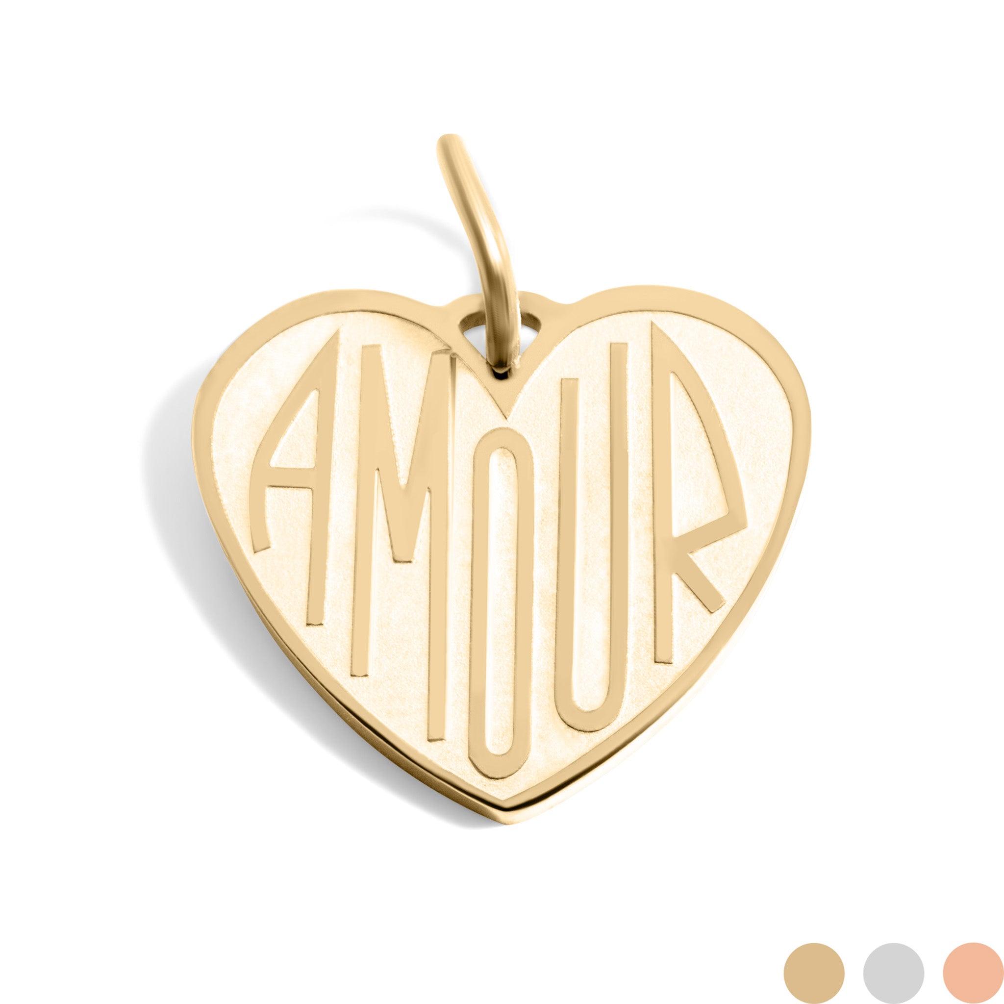 Amour heart pendant