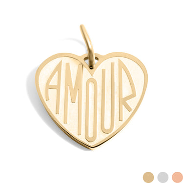 Amour heart pendant