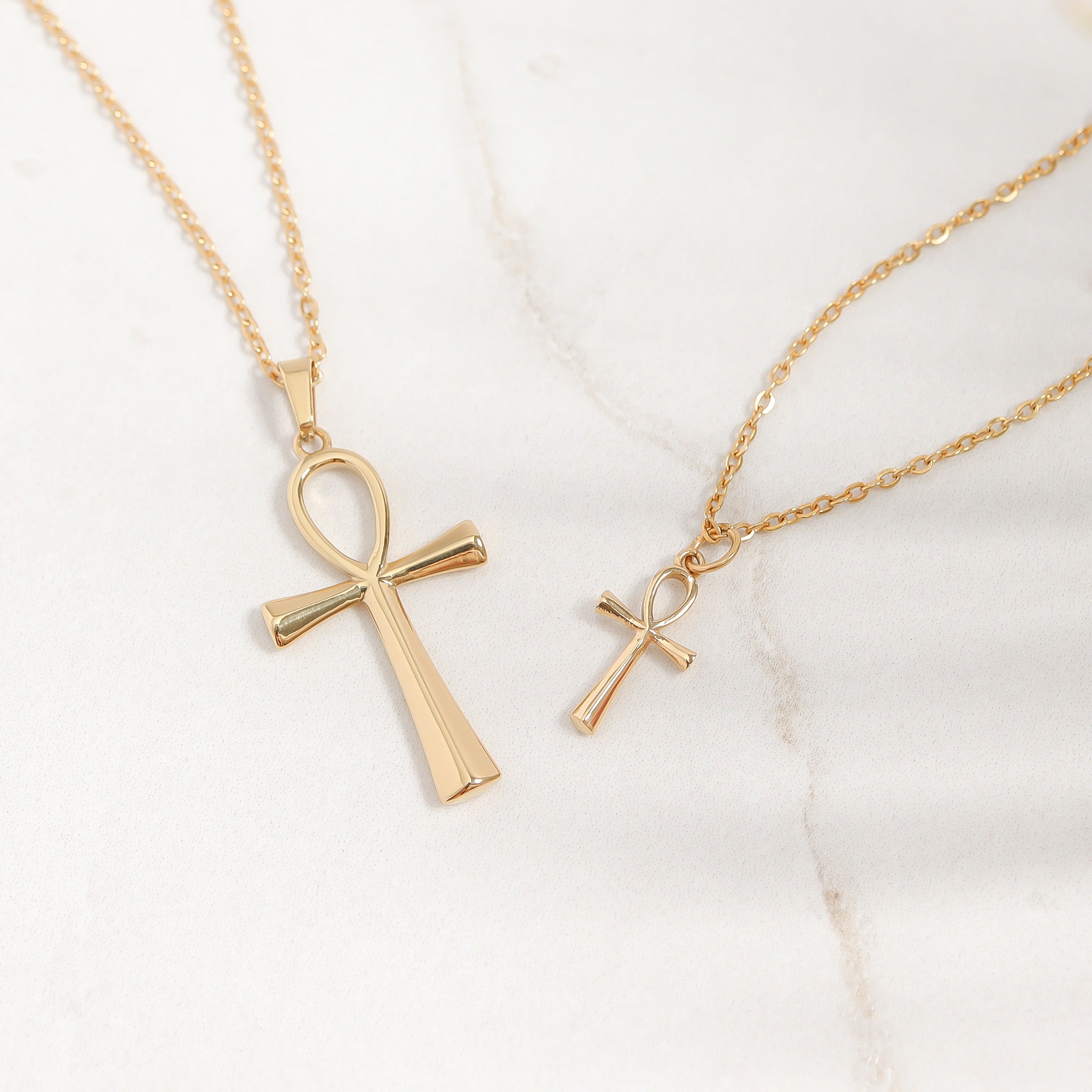 Stainless steel Awkh Cross