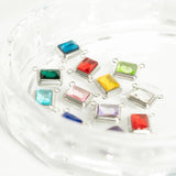 Birthstone Emerald Connector Charm 
