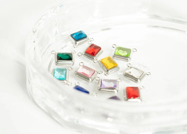 Birthstone Emerald Connector Charm 