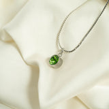Round Birthstone Charm
