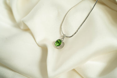 Round Birthstone Charm