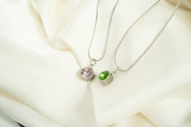 Round Birthstone Charm