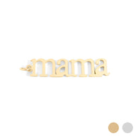 18K Gold PVD Stainless Steel Mama Charm