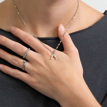 Stainless Steel Champagne Cheers Charm