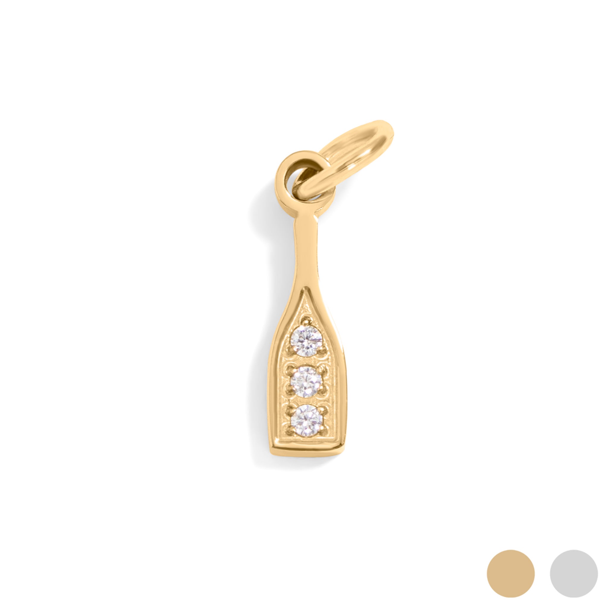 Stainless Steel Champagne Bottle Charm