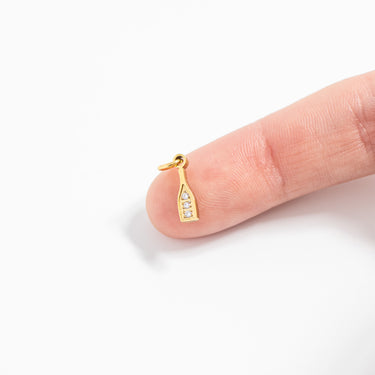 Stainless Steel Champagne Bottle Charm