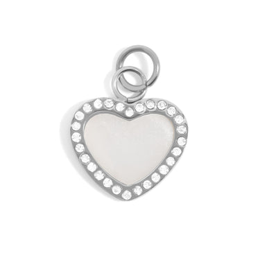 Mother of Pearl Heart Charm