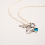 Silver Sunburst Heart Charm