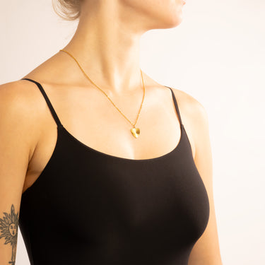 Gold Sunburst Heart Charm