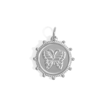 18K Gold PVD Stainless Steel Butterfly Pendant