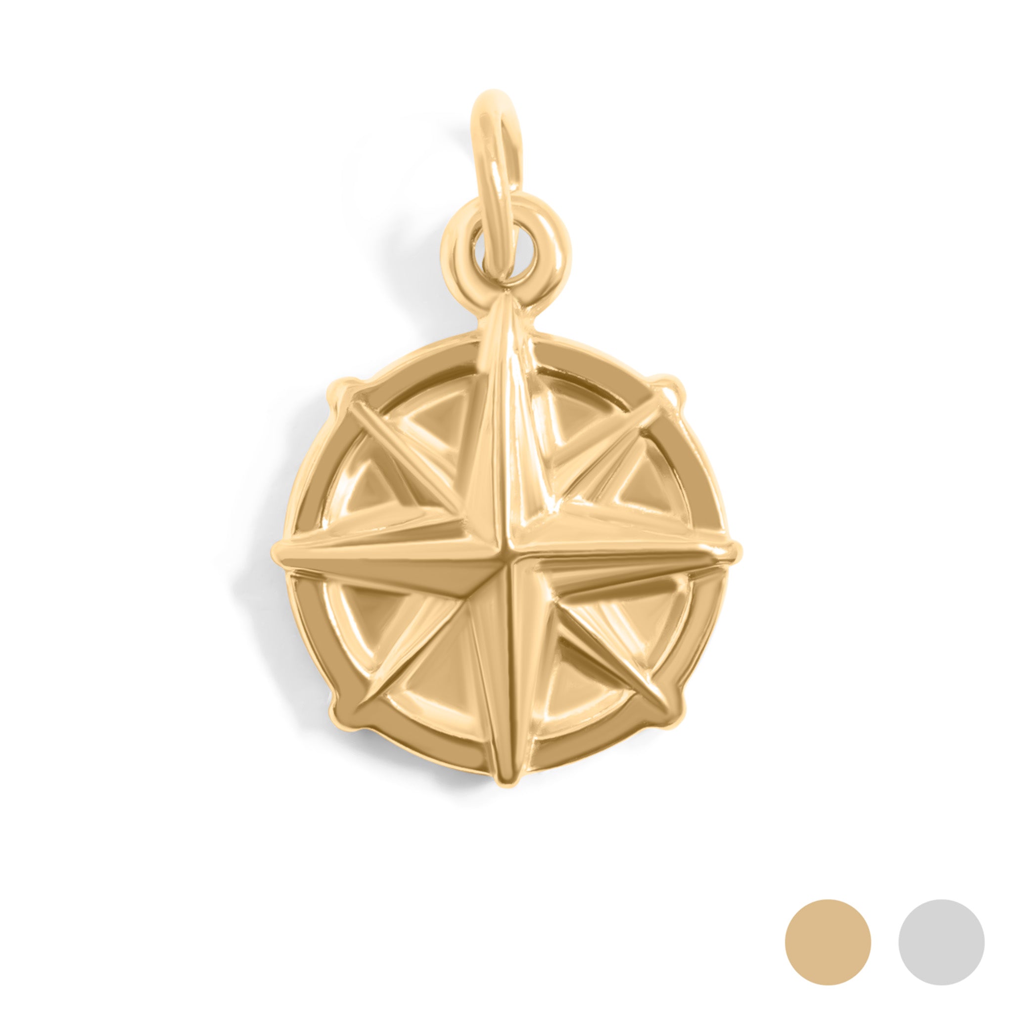 Gold Compass Charm / PDL0300
