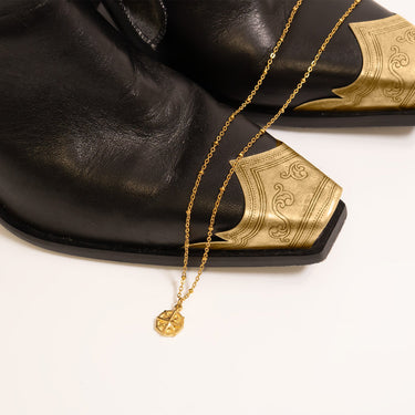 Gold Compass Charm / PDL030